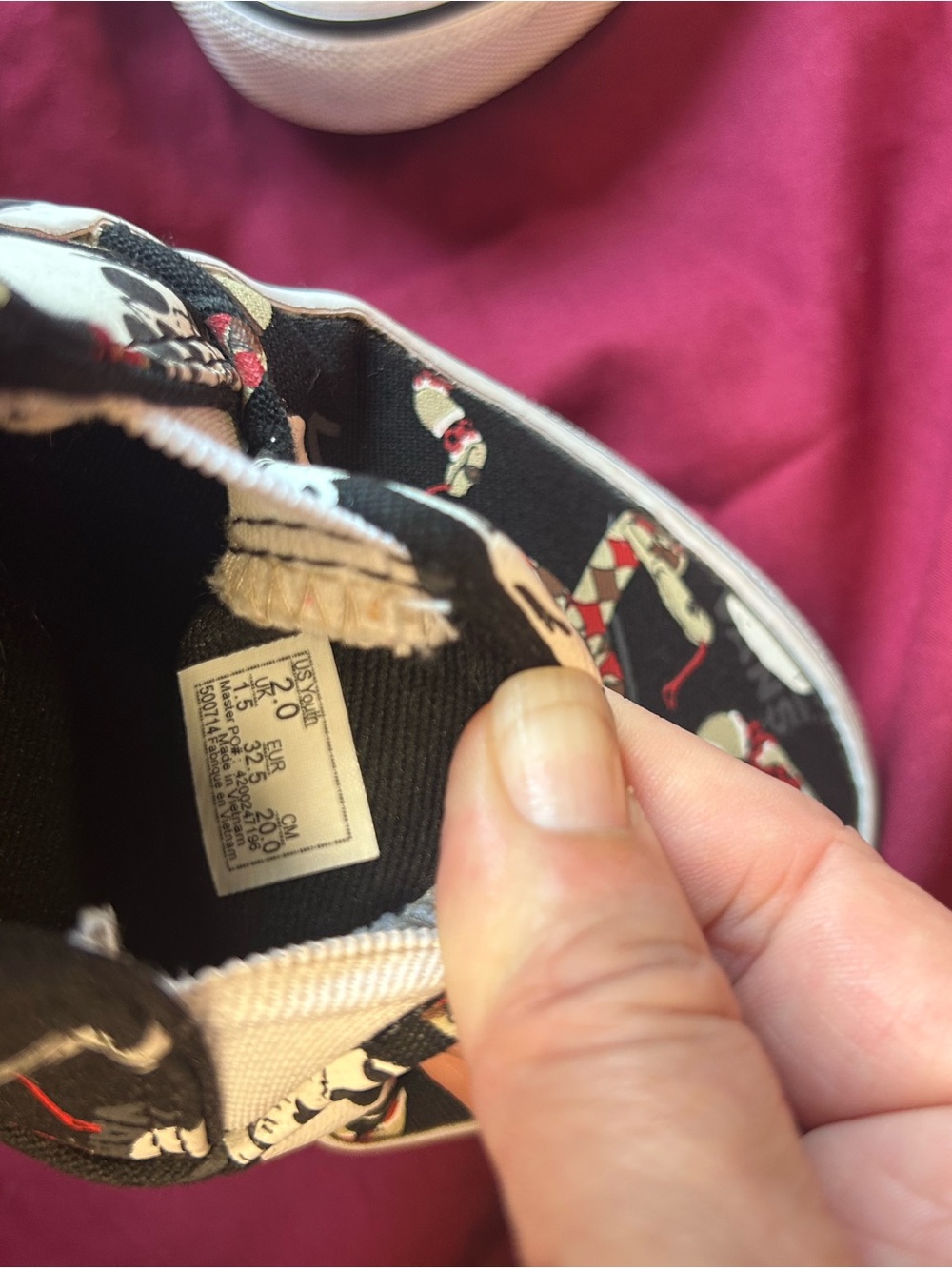 Vans Slip-ons Youth Sz 2 Asher Graphics - Picture 4 of 5